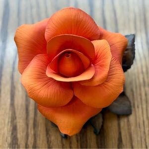 Boehm porcelain orange rose